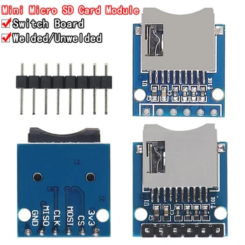 1 шт. плата расширения памяти Micro SD, модуль защиты памяти Mini Micro SD TF Card с выводами для Arduino