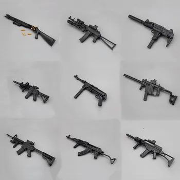 Аксессуары для солдат 1/6, модель головоломки для оружия MP40 HK416 AK47, штурмовая винтовка, модель пистолета в сборе, военные развивающие Игрушки