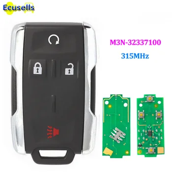 Бесключевой ключ дистанционного управления 3 + 1 кнопка 315 МГц для Chevrolet Silverado Colorado GMC FCC: M3N32337100 M3N-32337100