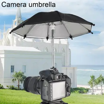 Зонт для зеркальной камеры, универсальный чехол для горячего башмака, аксессуар для фотосъемки, солнцезащитный козырек для камеры, держатель для дождя, аксессуары для Canon