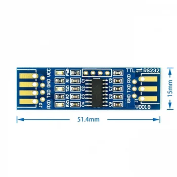 Модуль RS232 SP3232 TTL к RS232 Модуль RS232 к TTL щеточной линии модуль последовательного порта золотая пластина 3