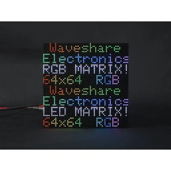 Полноцветная RGB Светодиодная Матричная панель для Raspberry Pi 4B + 4B 3B + 3B 2B + Zero W WH Pico ESP32 Ardui с шагом 2,5 мм 64 × 64 пикселей С возможностью регулировки