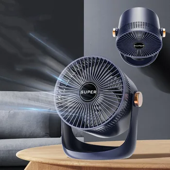 Портативный Ручной бесшумный охлаждающий вентилятор USB Mini Charging Fan Air Cooler Трехскоростной регулируемый настольный вентилятор Офис Спальня