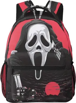 Рюкзак из фильма ужасов, школьная сумка для взрослых, повседневная сумка для колледжа, дорожная сумка на молнии, походный рюкзак для женщин, мужчин