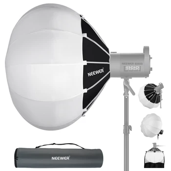 Софтбокс NEEWER Lantern One Step Quick Release, Рассеиватель света на 360 ° с юбкой, Крепление Bowens для видеосъемки CB60 CB100 CB150