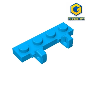 Шарнирная пластина Gobricks GDS-894 1 x 4 Фиксирующих сдвоенных 1 пальца сбоку совместима с 44568 строительными блоками DIY
