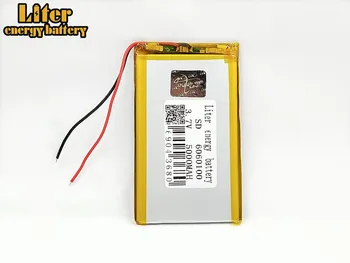 1/2/4шт 3,7 В 5000 мАч 6060100 PLIB полимерный литий-ионный аккумулятор для MP4 MP5 планшетных ПК Электронная книга power bank GPS MID PAD