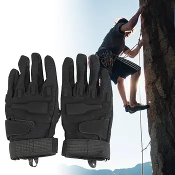 1 пара альпинистских перчаток, Износостойкие перчатки унисекс на весь палец, с защитой от царапин, с дышащей сеткой, уличные перчатки для спорта