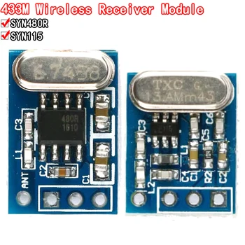 1Set 2Pcs Плата беспроводного передатчика-приемника 433 МГц Модуль SYN115 SYN480R ASK/OOK Chip PCB для arduino