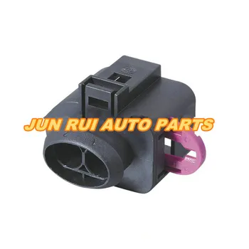 2-контактный Разъем для подключения электронного вентилятора Polig STECKER с резиновым роликом для AUDI VW SKODA 1J0973752
