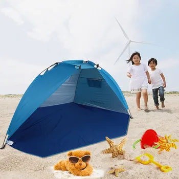 2 Человека Открытый Пляжный Шатер Sunshine Shelter Навес Палатка Прочная 170 Т Полиэстер для Рыбалки Кемпинга Пешего Туризма Парка Для Пикника
