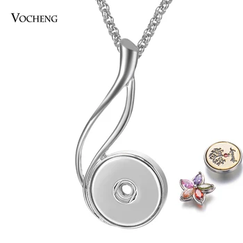 2022 Ювелирные изделия Vocheng Snap Ginger Snaps Ожерелье с подвеской в виде капли воды, подходит для подарка ювелирных изделий на кнопках 18/20 мм NN-736