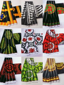 2023 Новая атласная ткань из органзы, мягкая шелковая ткань, африканский материал, высококачественное женское платье с принтом Анкары, 3 + 3 года!