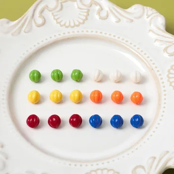 20шт цветных японских мини-тыквенных бусин маленькие круглые бусины каждая бусина ювелирные изделия ручной работы 