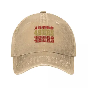 49 ers - логотип 49ers - подарки 49ers - идея подарка 49ers Классическая футболка, кепка, ковбойская шляпа, кепка, мужские шляпы для девочек, мужские