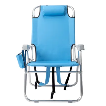 63 * 70 * 99 см Усиленная ткань Оксфорд Серебристо-белая алюминиевая трубка с 100-килограммовым пляжным креслом синего цвета