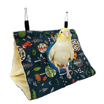 Bird Nest Triangle Shape Comfortable Flannel Pet Bird Hanging Hut for Parrot клетка для птиц