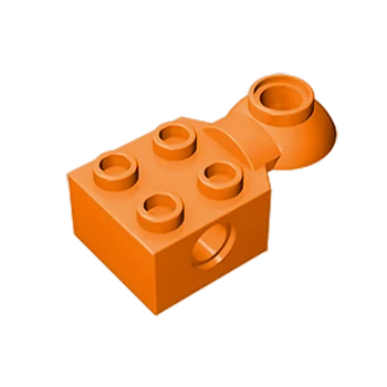 Gobricks GDS-1089 Technical, модифицированный кирпич 2 x 2 с отверстием для штифта, Шаровая половинка вращающегося шарнира, совместимая с lego 48170 5