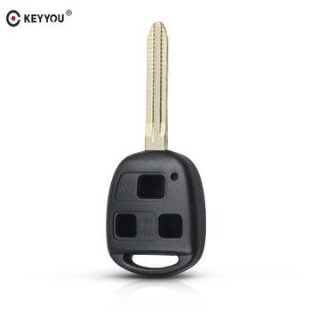 KEYYOU 10x 3 кнопки дистанционного ключа для Toyota YARIS HIACE COROLLA AVENSIS CAMRY