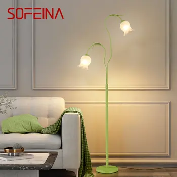 SOFEINA Современный торшер в скандинавском стиле, цветочный Креативный светильник, светодиодный Декор для дома, гостиной, спальни