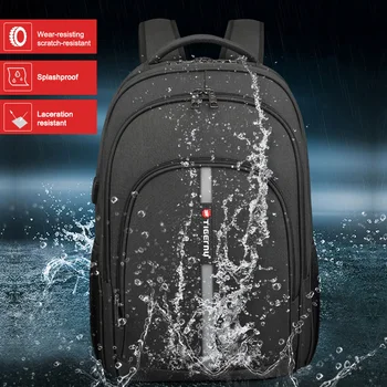 Tigernu Противоугонный рюкзак для ноутбука, зарядка через USB, дорожная сумка, женские школьные сумки большой емкости, Модный женский рюкзак для путешествий 3