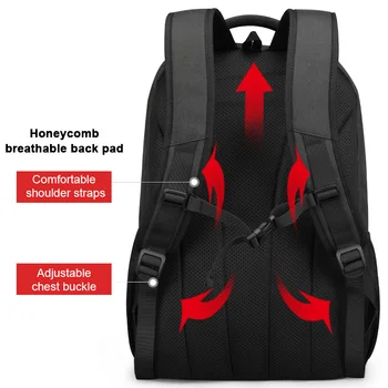 Tigernu Противоугонный рюкзак для ноутбука, зарядка через USB, дорожная сумка, женские школьные сумки большой емкости, Модный женский рюкзак для путешествий 4