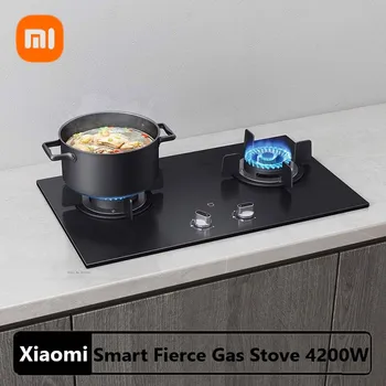 Xiaomi Mijia Smart Fierce Газовая Плита 4200 Вт Двойная Плита Встроенная Газовая Плита Бытовая Газовая плита На Природном Газе Газовая Варочная Панель 0