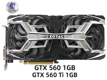 ZOTAC GTX 560 560 Ti 1 ГБ Видеокарта GeForce GDDR5 192-Битные Видеокарты для NVIDIA GTX 500 series Используется карта GTX560Ti 1GD5 Dvi VGA