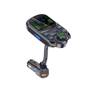 Автомобильный FM-передатчик Bluetooth Беспроводная громкая связь Аудио MP3 Музыкальный плеер QC 3.0 Быстрое зарядное устройство Автомобильные аксессуары TF Карта U Диск