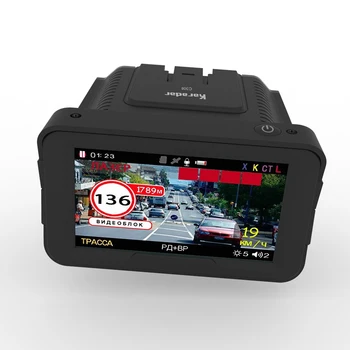Автомобильный видеорегистратор Камера Регистратор 3 в 1 Радар-детектор 1080P GPS Регистратор Видеомагнитофон тахограф в автомобиле Черный ящик Karadar K328SG