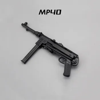 Аксессуары для солдат 1/6, модель головоломки для оружия MP40 HK416 AK47, штурмовая винтовка, модель пистолета в сборе, военные развивающие Игрушки 1