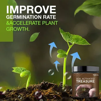 Активатор почвы Способствует укоренению растений, активатор почвенных сокровищ, предотвращает заболевания, регулирует кислотно-щелочное водорастворимое удобрение 2