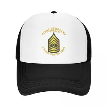 Армия - Первый сержант - 1SG - Бейсбольная кепка ветерана, Брендовая мужская кепка-дальнобойщик, Женские шляпы, мужская одежда