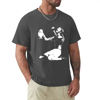 Брэнди Честейн - Поза победы - Белая футболка с трафаретным рисунком, графические футболки, графическая футболка, мужская футболка
