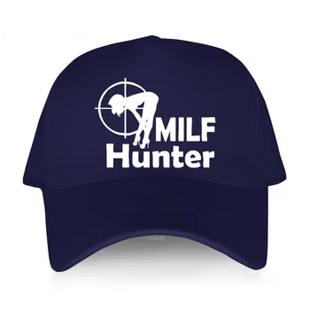 Взрослая классическая винтажная бейсболка мужская оригинальная брендовая спортивная кепка Milf Hunter с модным принтом мужские кепки уличная дышащая шляпа
