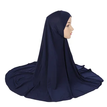 Взрослые среднего размера 90*80 см простой молитвенный хиджаб мусульманский хиджаб шарф исламский головной платок шляпа armia pull on headwrap