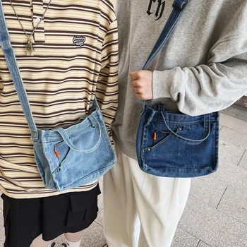 Высококачественная джинсовая ткань, женская маленькая сумка через плечо, маленькая повседневная сумочка для девочек, женская дизайнерская сумочка для покупок в путешествиях