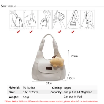 Высококачественная женская сумка большой емкости, роскошная женская дизайнерская сумка, повседневная ручная сумка, сумки из мягкой кожи, легкая сумка через плечо, женская сумка-мешок 5