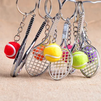 Горячая распродажа, мини-теннисная ракетка, брелок для ключей, брелок для поиска колец, аксессуары для подарков на День влюбленных
