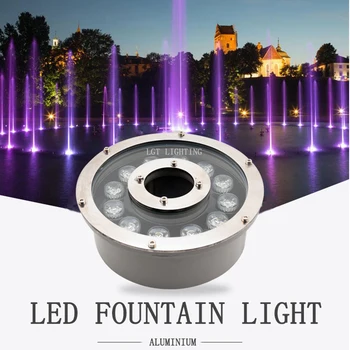 Декоративный подводный светильник для ландшафтного фонтана мощностью 6 Вт IP68 с трансформатором переменного тока, изменяющим цветность RGB