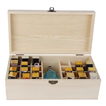 Деревянный ящик для хранения эфирных масел, 25 Отсеков, Держатель для дисплея эфирных масел 1