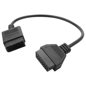 Для 14-контактного-16-контактного кабеля Диагностический Интерфейс Obd Ii 14Pin-Obd2 16-Контактный Адаптер Работает Для легковых автомобилей 0