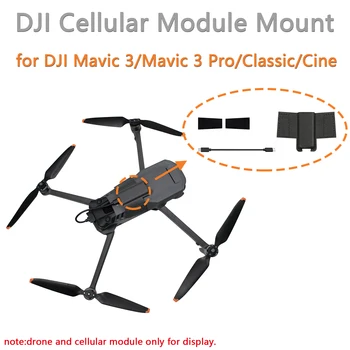 Для DJI Mavic 3 Pro Комплект Крепления Модуля Сотовой связи 4G Фиксированный Ремешок С Кабелем Передачи Данных Для Mavic 3 Mavic 3 Cine/Классические Аксессуары