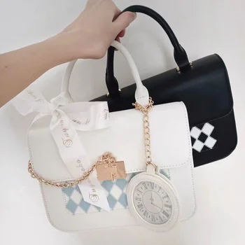 Женская сумка-мессенджер JIAERDI Harajuku Jk 2023, новая милая повседневная сумка с ромбическим рисунком, женская винтажная сумка через плечо Fairy Core,