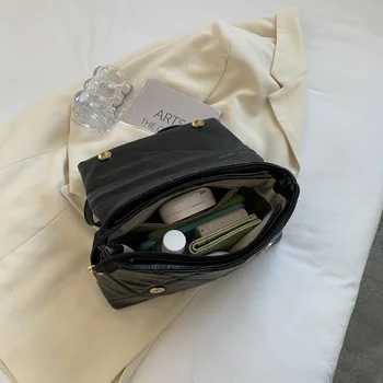 Женские сумки 2023 Новые сумки через плечо для женщин с клапаном из ниток для вышивания Роскошная брендовая сумка через плечо 4