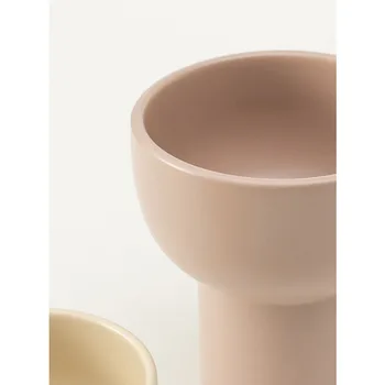 Керамический цветочный горшок в стиле TingKe Nordic Morandi с горловиной в виде чаши в корейском стиле Ins, столешница в современном кремовом стиле, керамические украшения в горшках 3