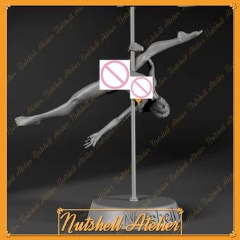 Комплект Фигур Из смолы в масштабе 1/24 NSFW Micro Reduction Statue Pole Dance Dancer GK Игрушка В Разобранном и Неокрашенном виде Бесплатная Доставка