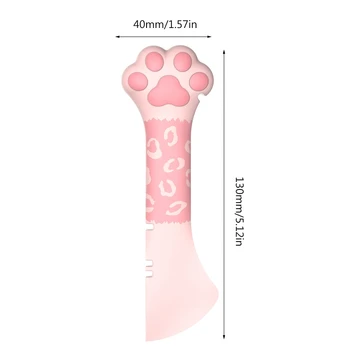 Консервные ложки для собак и корма, совок с рисунком лапы милого котенка, консервный нож W3JE 5