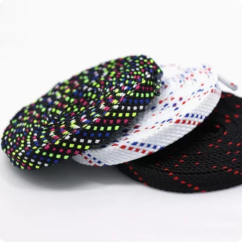 Красочный плоский диагональный узор в горошек, двухцветная двухслойная спортивная повседневная модная веревка для обуви 2