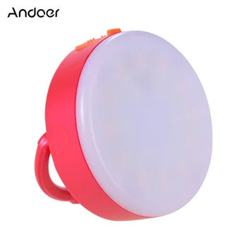 Лампа для фотосъемки Andoer LY-02 Mini RGB LED с заполняющим светом, портативная многофункциональная, сверхяркая, 3200 К-6500 К, красная, черная, Белая